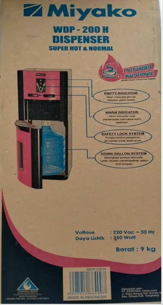 Dispenser MIYAKO : WDP-200H SUPER HOT & NORMAL