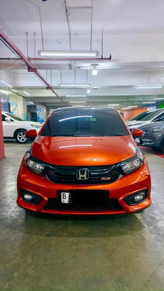 KM RENDAH TERMURAH HONDA BRIO RS AT MATIC 2019 ORANGE