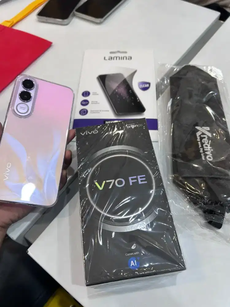 V70FE free case, antigores dan kuota bisa cicilan loh!
