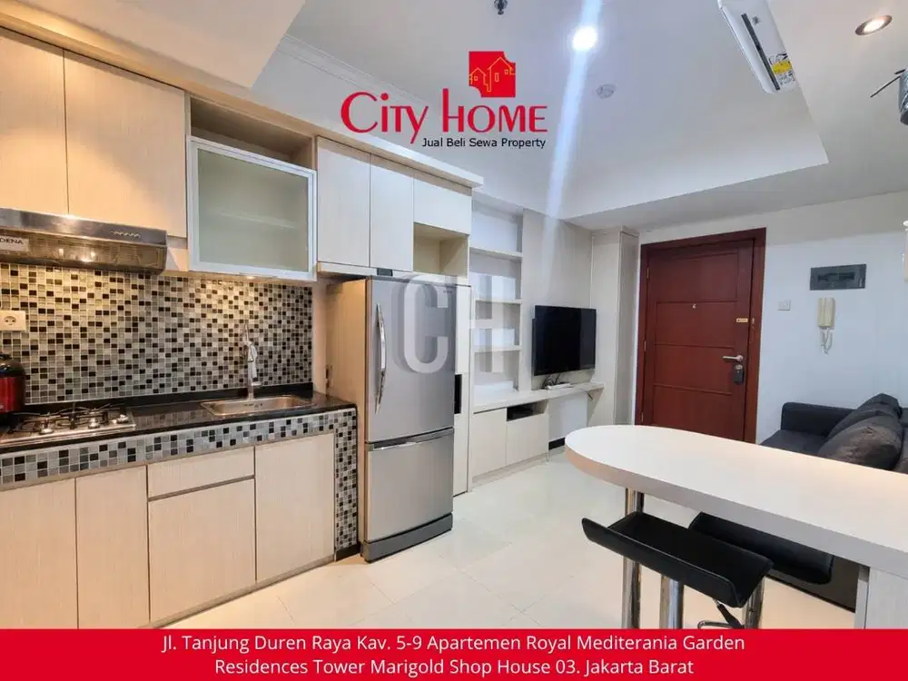 Jakarta Barat, Apartemen 2 Kamar Furnished Siap Huni! Sering Dicari!
