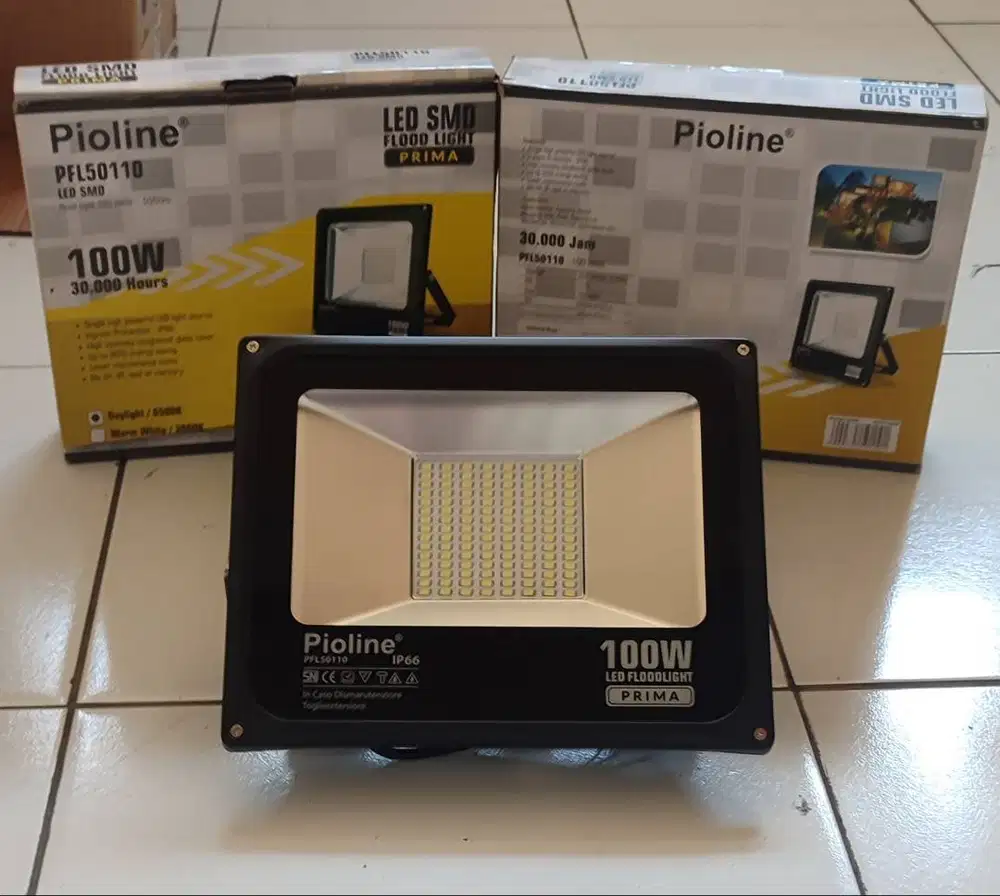 Lampu Led Sorot Pioline Prima 100 Watt Cahaya Putih