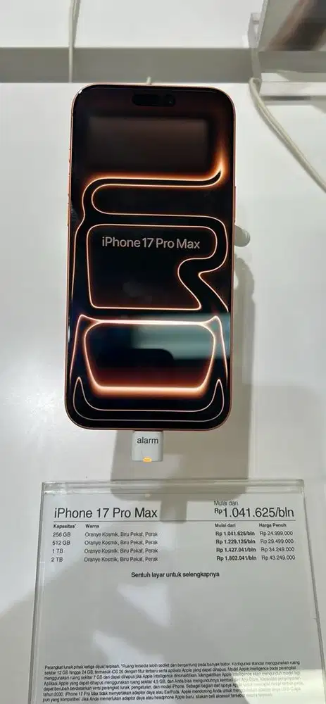 iphone 17 promax 256gb bisa melayani home credit