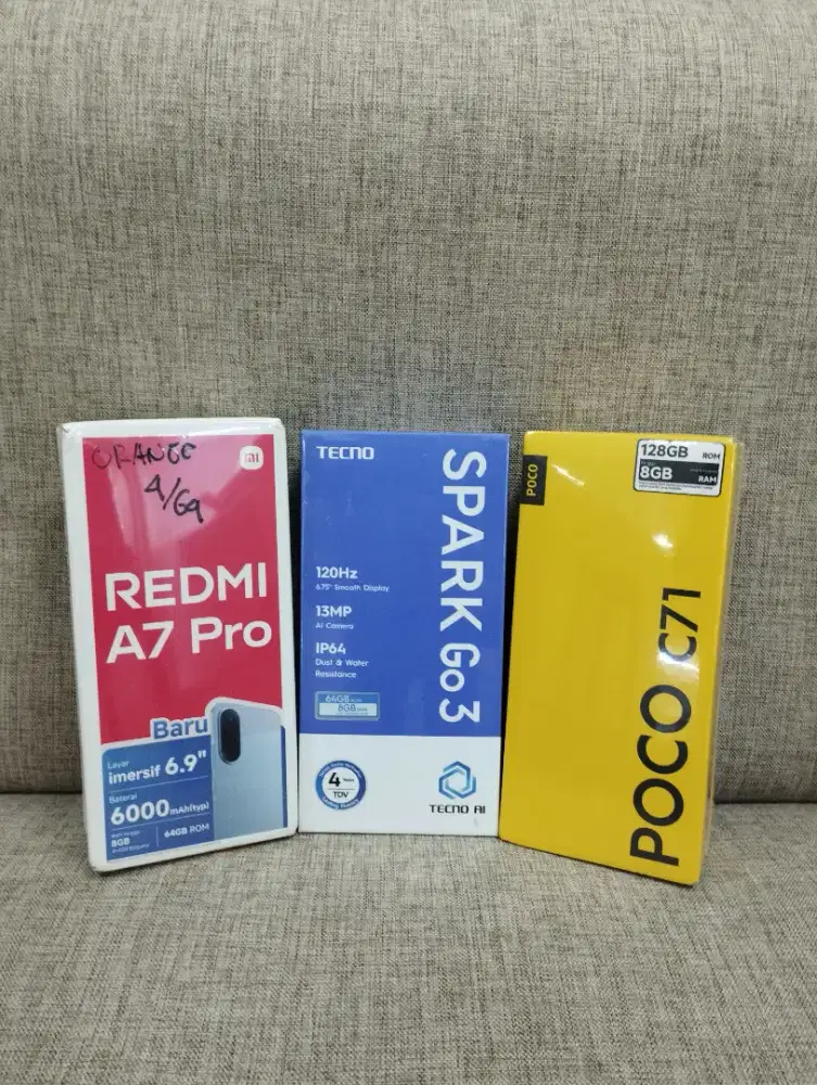 Redmi A7 pro 4/64 baru