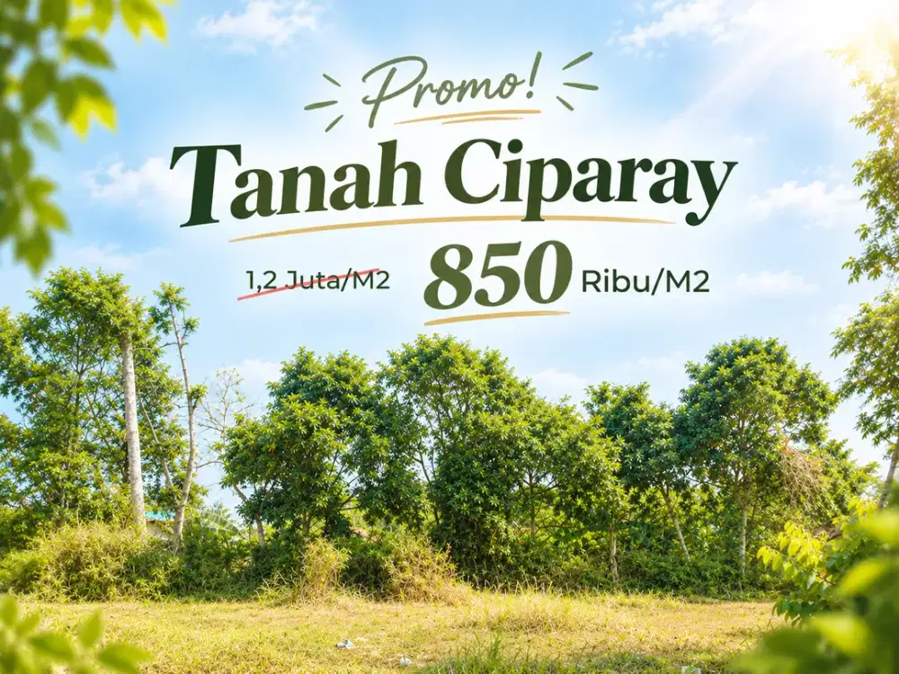 Tanah Sagaracipta Ciparay - Promo 850 RIbu Per Meter