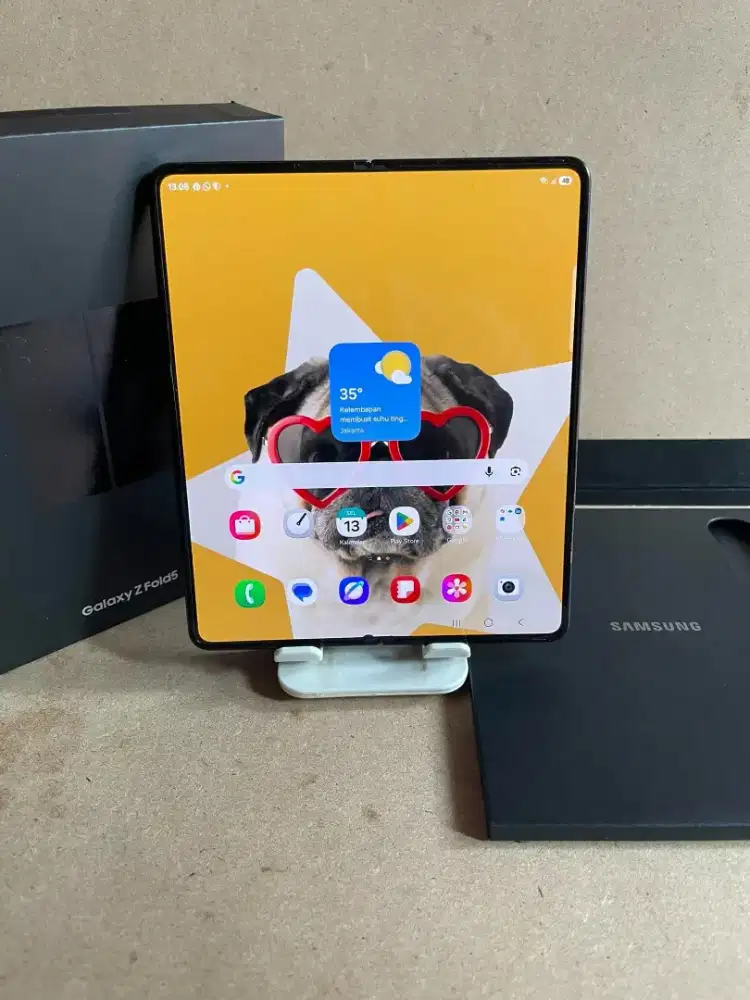 Samsung galaxy Z fold 5 resmi sein Ram12/1Tb fulset mulus normal