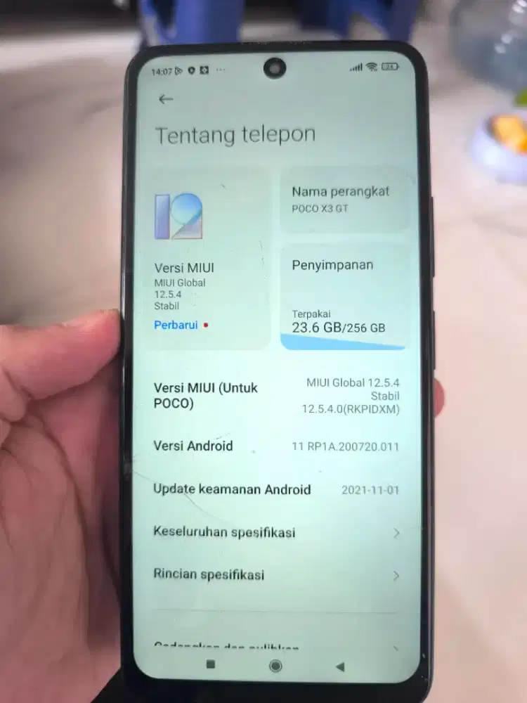 Jual HP XIAOMI X3 GT 5g 8/256gb unit + Charger ori