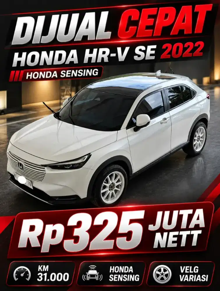 DI JUAL CEPAT 325 JUTA NETT HRV SE 2022