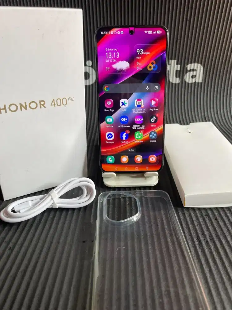 Honor 400 5g snapdragon 7 gen 3 ram12/512gb fulset mulus normal semua