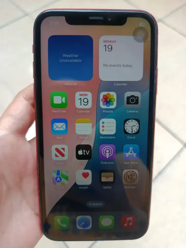 Iphone XR 64GB Wifi Only Face ID True Tone ON HP+Kabel Data