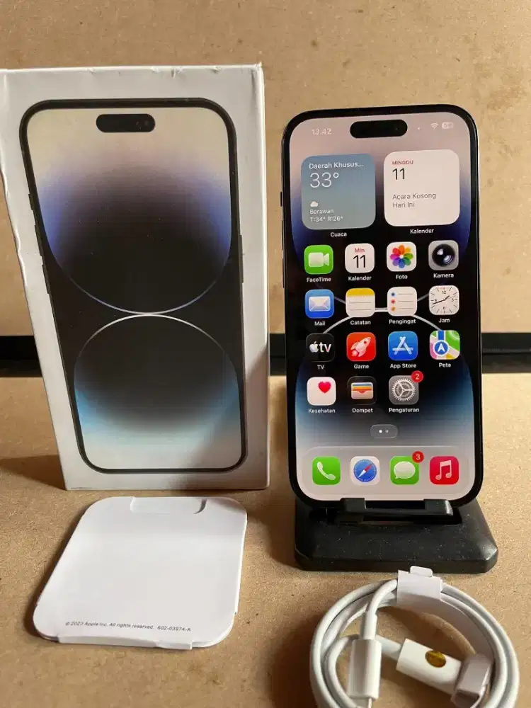 Iphone 14 pro 128gb black inter fulset mulus nominus