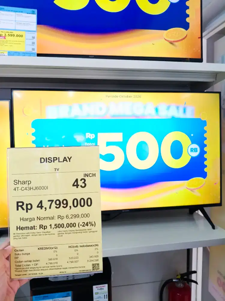 CUCI GUDANG TV SHARP 43 INCH 4K