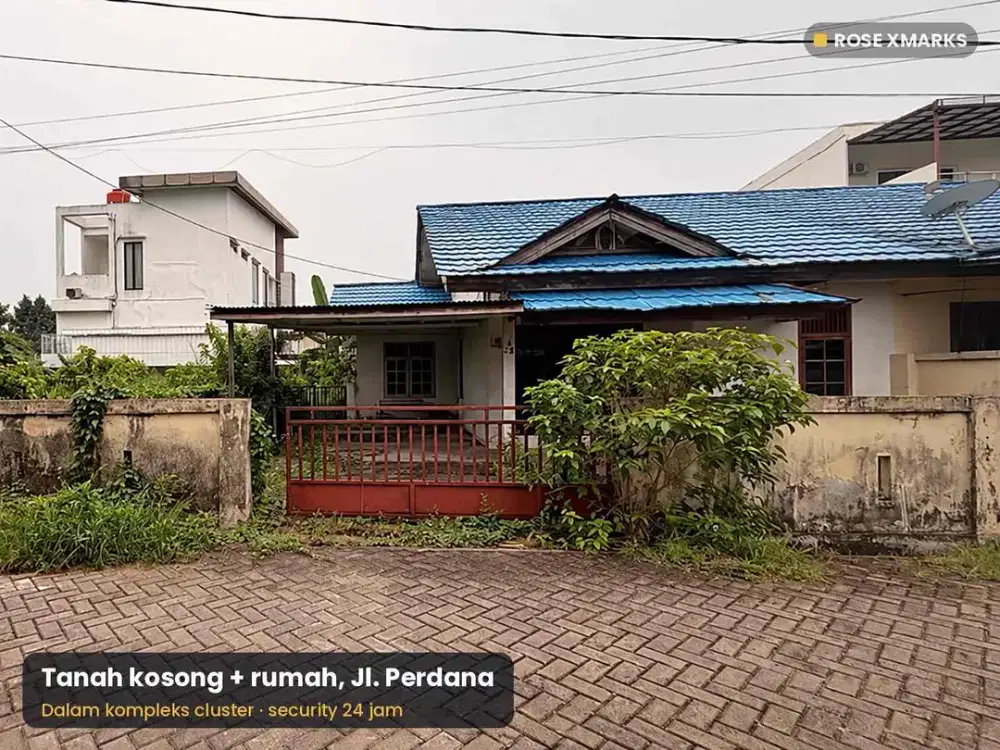 Tanah + Rumah 418 m² Cluster Jl. Perdana Pontianak, 500 m ke Kampus Untan
