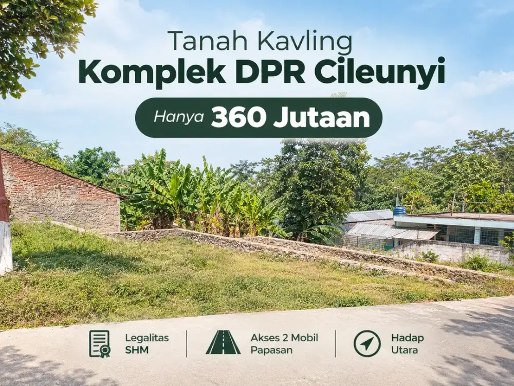 Tanah Kavling Komplek DPR Cileunyi - 2 Jutaan Per Meter