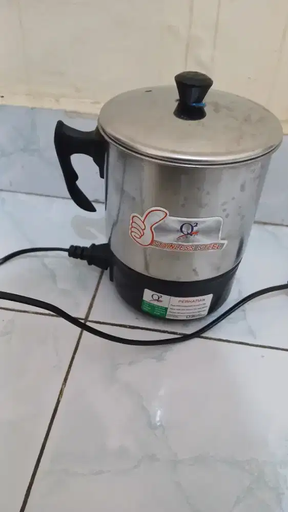stainless steel mug listrik
