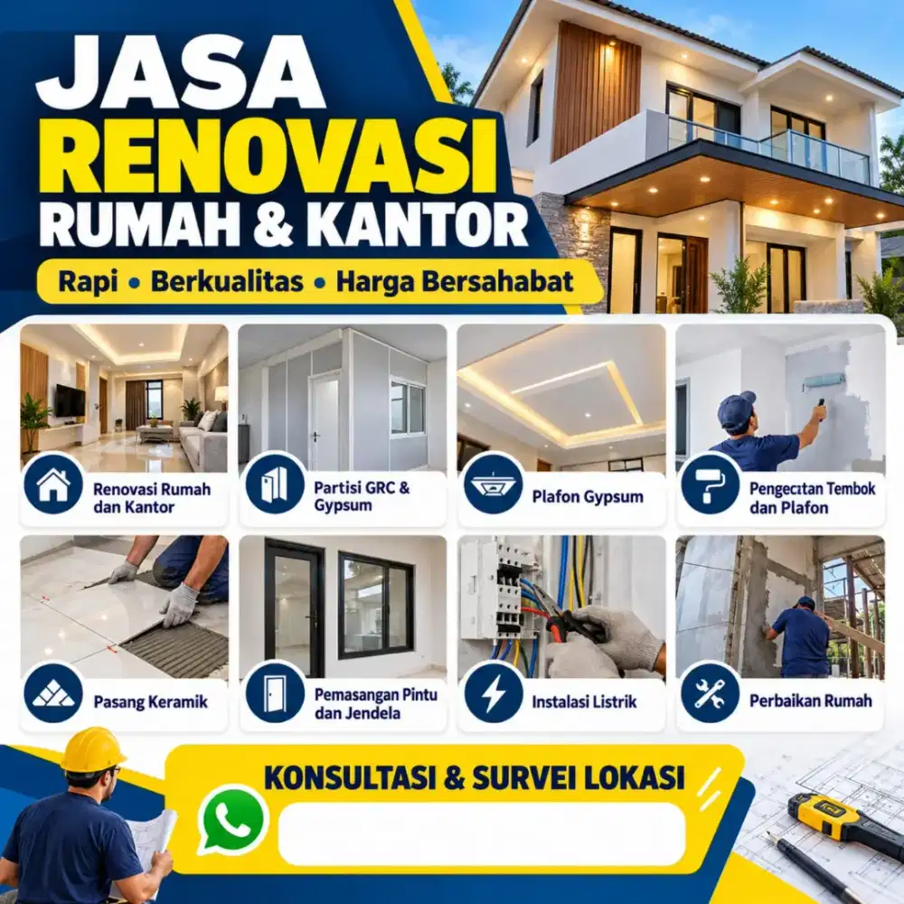 Jasa renovasi rumah dan kantor