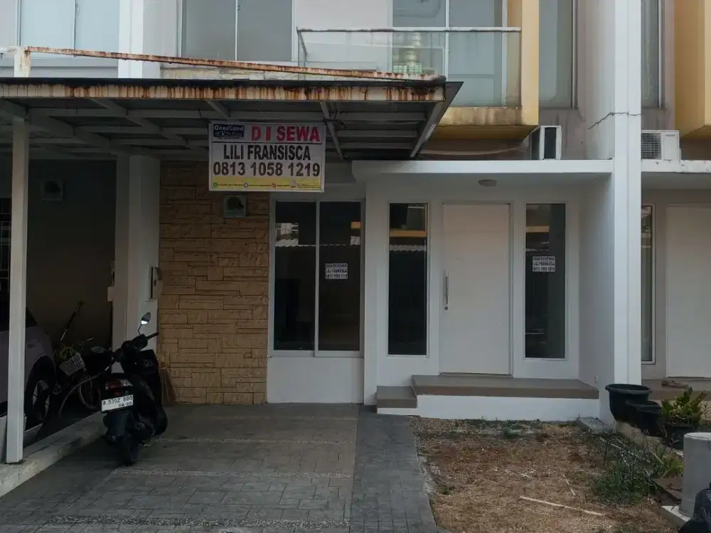 Disewakan Rumah 2Lt dicluster Australia uk.6x15m Green Lake City ada 4 Unit AC