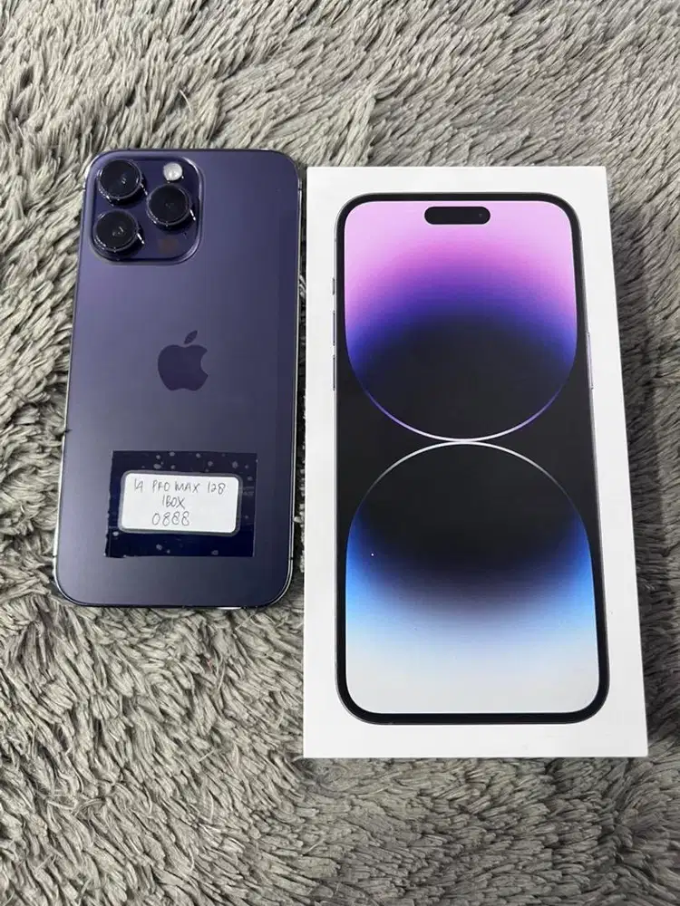Iphone 14 pro max 128gb ibox fullset oem mulus