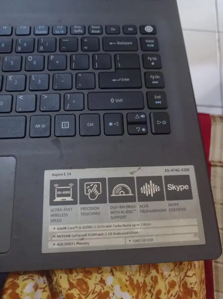 Jual laptop acer mati