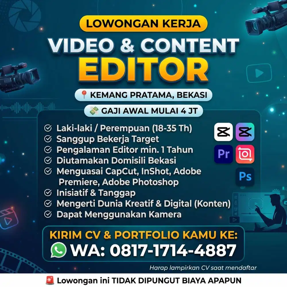 WE ARE HIRING: VIDEO & CONTENT EDITOR!
