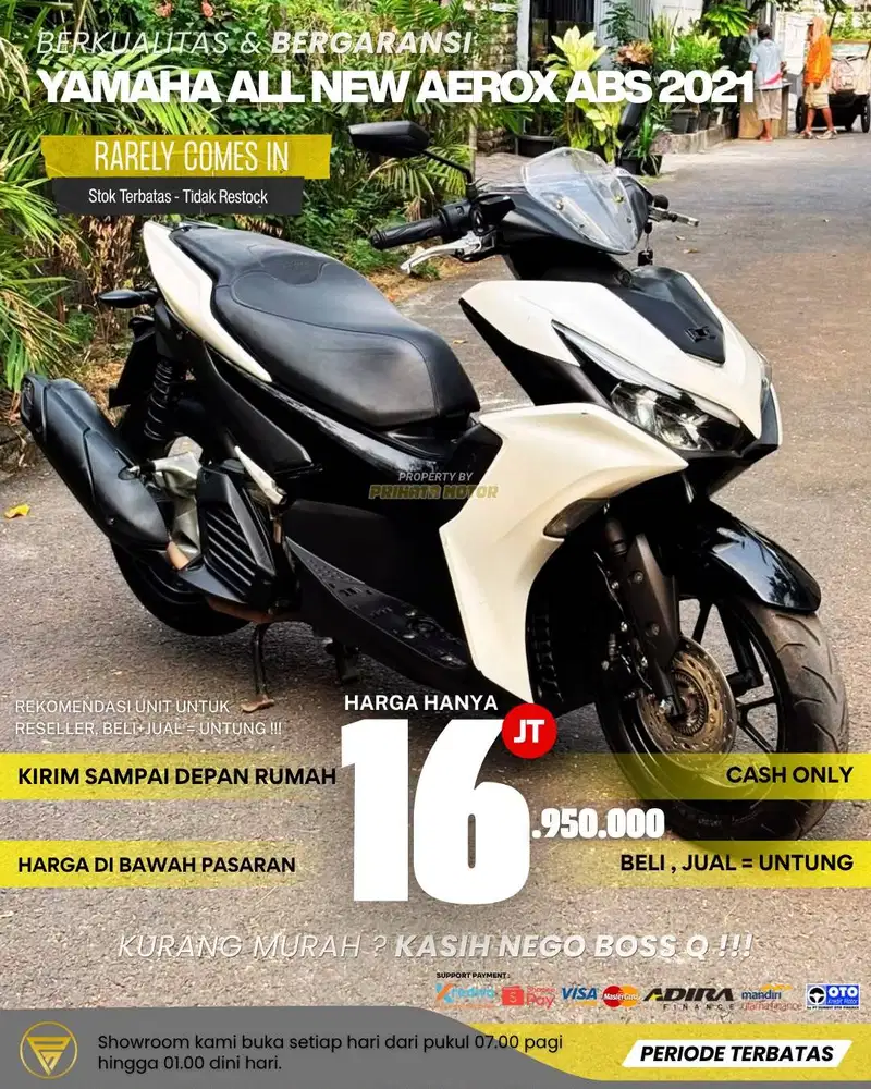 YAMAHA ALL NEW AEROX CONNECTED ABS 2021 !!!