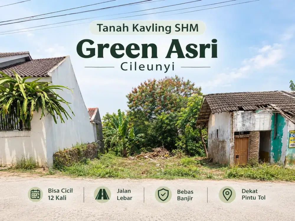 Tanah Kavling Green Asri Cileunyi - Akses Dekat Pintu Tol