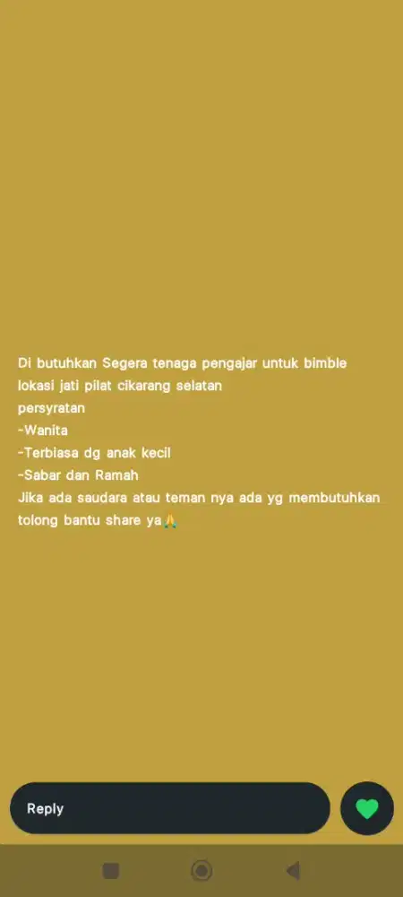 Guru bimbel full time