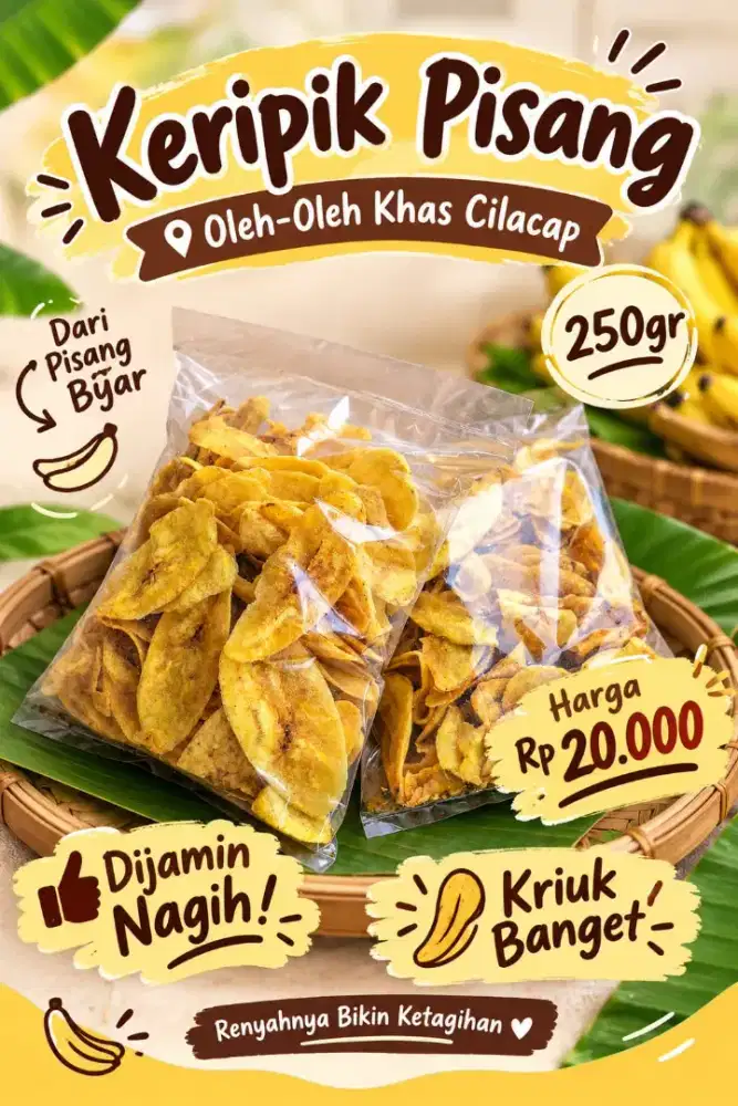 Keripik pisang khas Cilacap