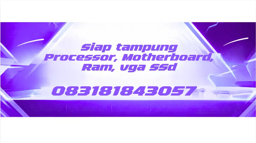 Siap Menampung Komponen PC : Processor, Motherboard, Ram, Vga, SSD