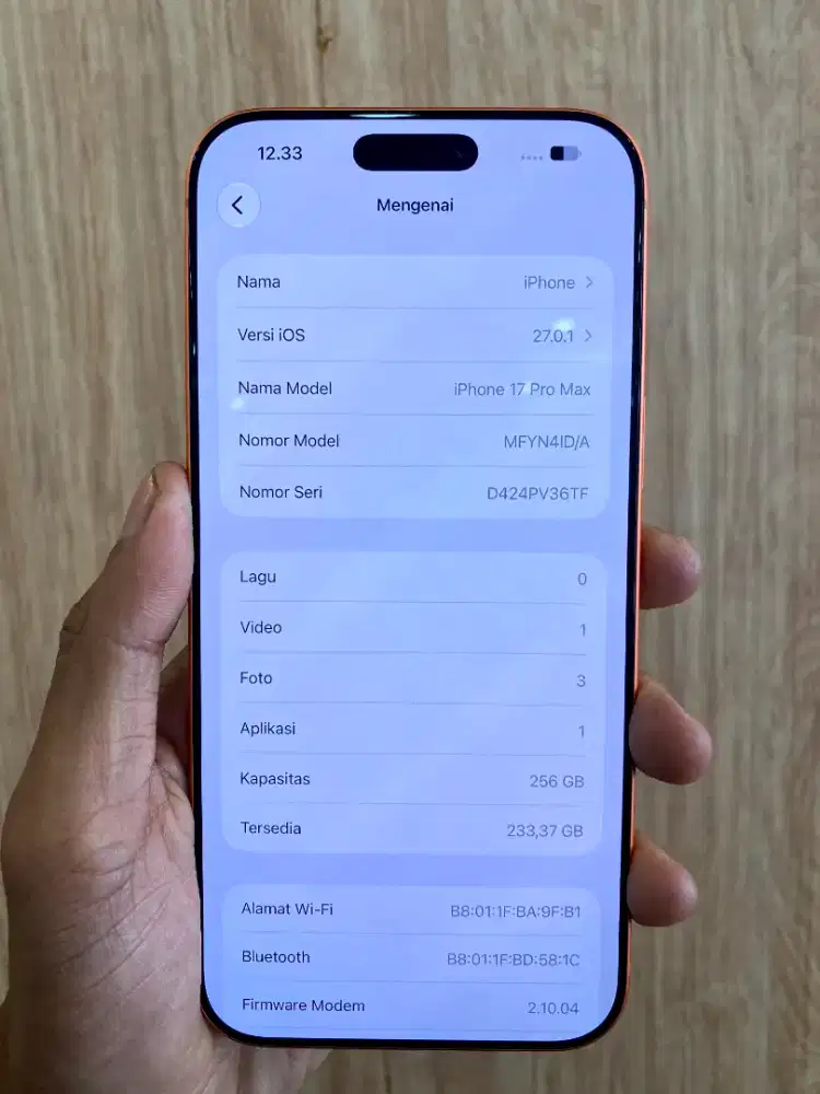 iPhone 17 Promax 256 GB
