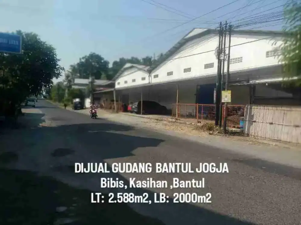 DIJUAL GUDANG BANTUL JOGJAKARTA