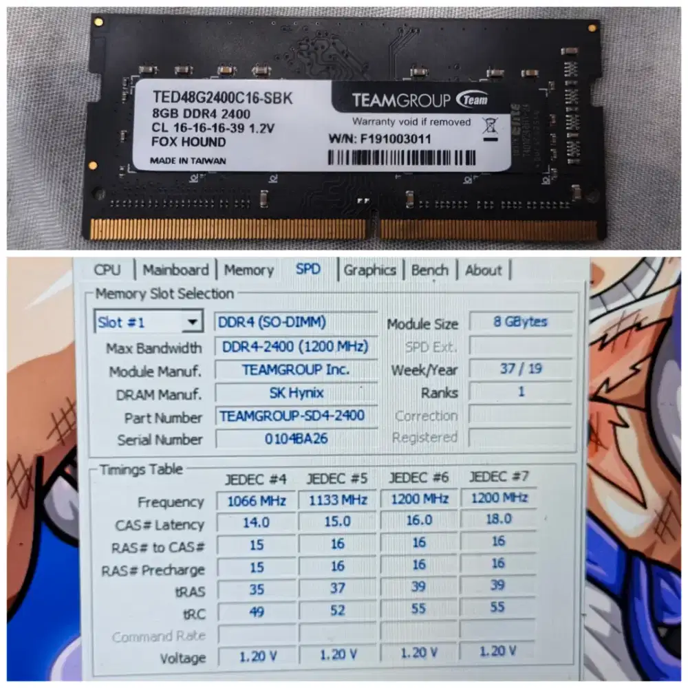 ram laptop 8gb pc4 ddr4