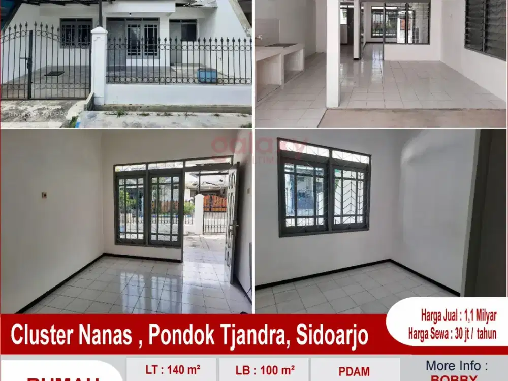 Rumah Di Jalan Nanas Pondok Tjandra Sidoarjo