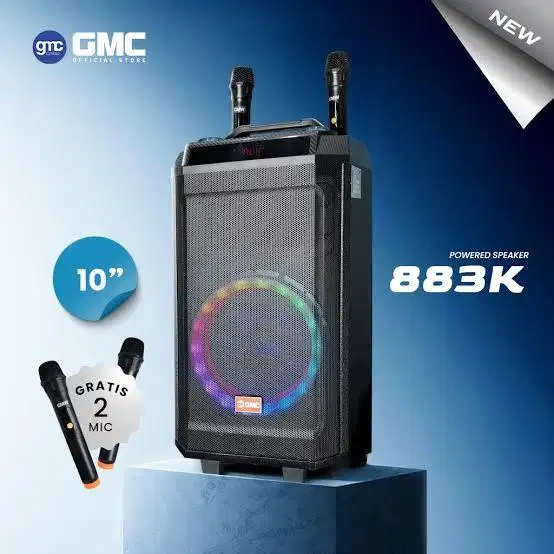 New Professional speaker Portable Bluetooth GMC EXTRABASS 10inchi
