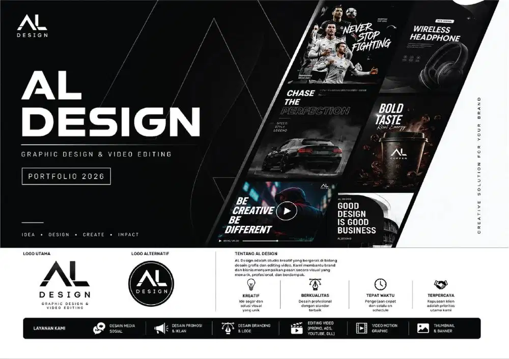 CARI LOWONGAN DESAIN GRAFIS/ EDITING VIDIO YANG BISA WFH