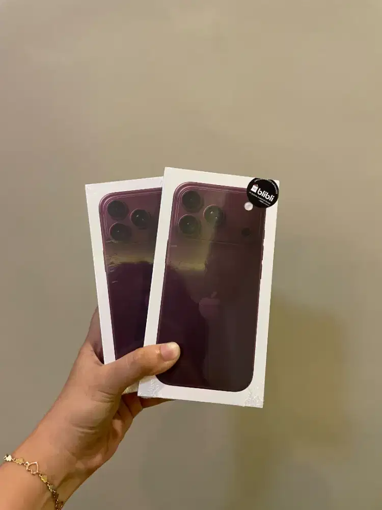 NEW IPHONE 18 PRO 256GB BURGUNDY (GARANSI RESMI)