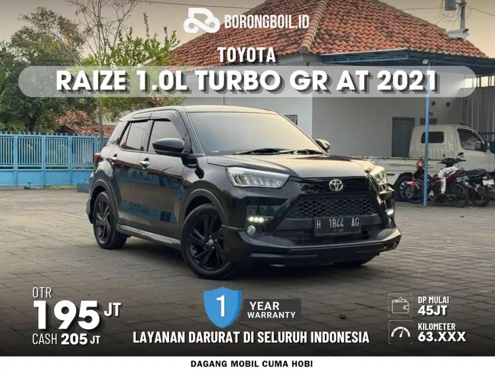 TOYOTA RAIZE GR 1.0L TURBO AT 2021 HITAM ISTIMEWA TERMURAH