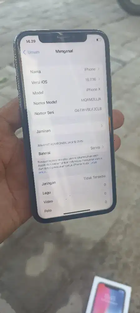 IPHONE X 256 SINYAL DIJAMIN TIDAK KEBLOKIR