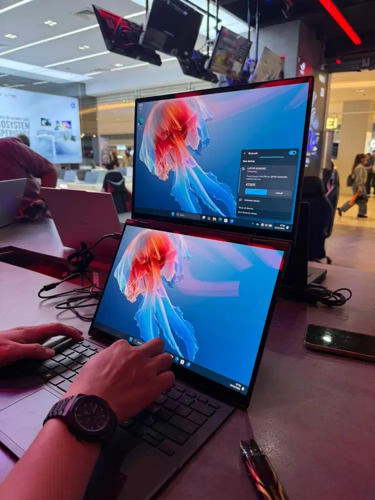 Cicilan laptop asus zenbook duo ram 32gb ssd 1tb gratis 2x cicilan