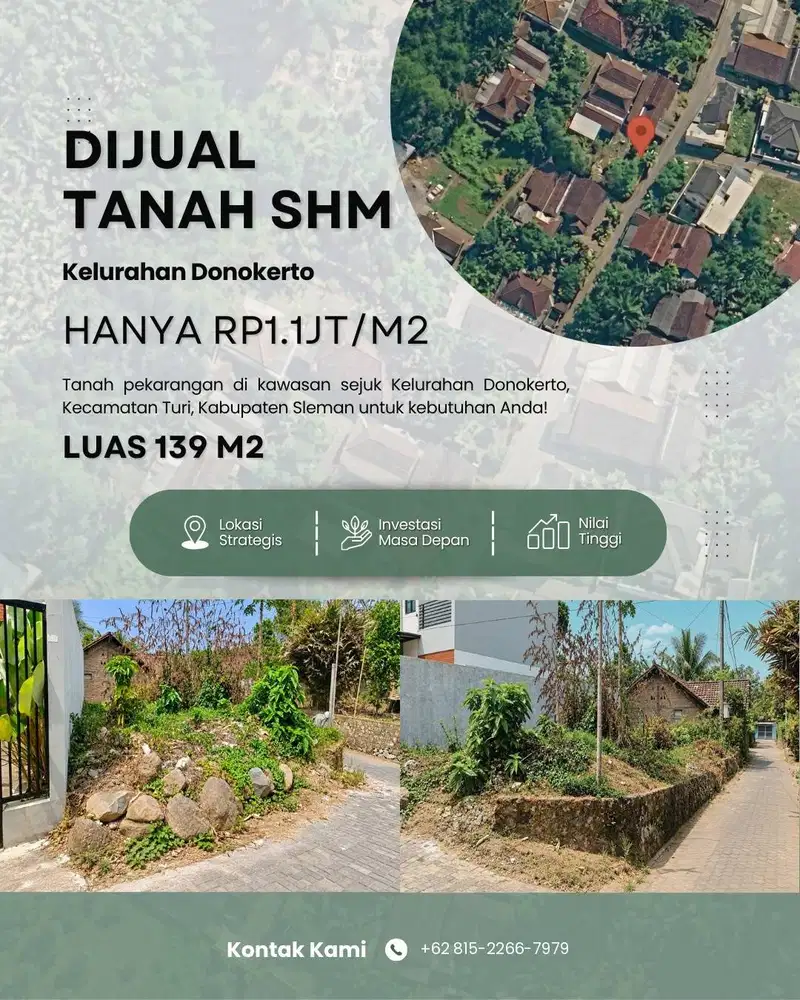 Tanah SHM Dijual Perumahan Tenang Jiwa Residence - Lokasi Strategis !!