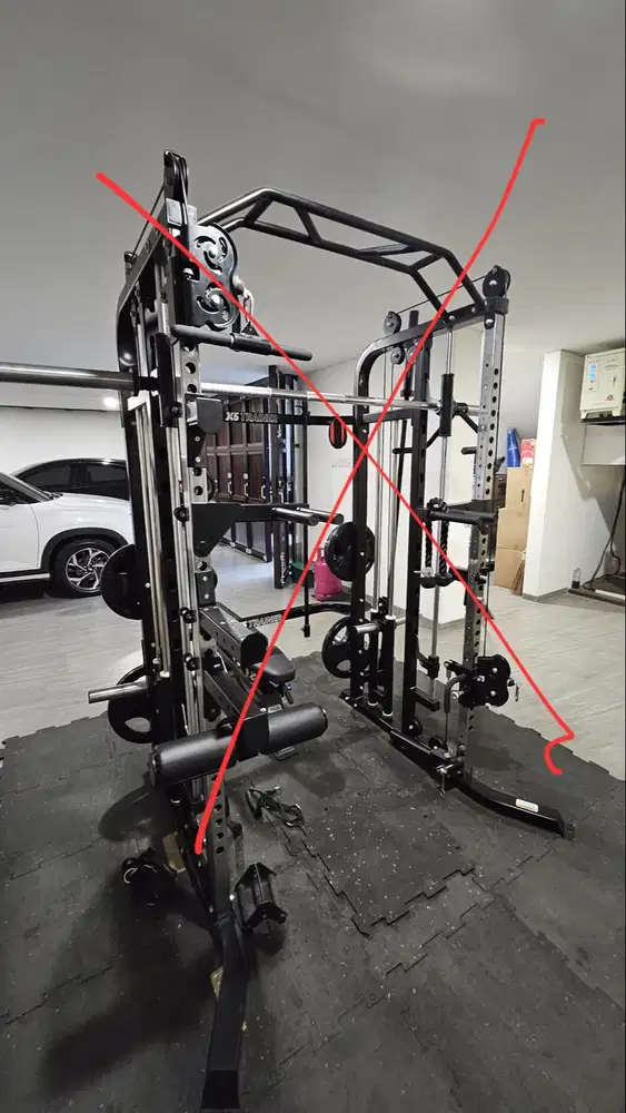 Rubber floor gym interlock 50x50 tebal 1cm