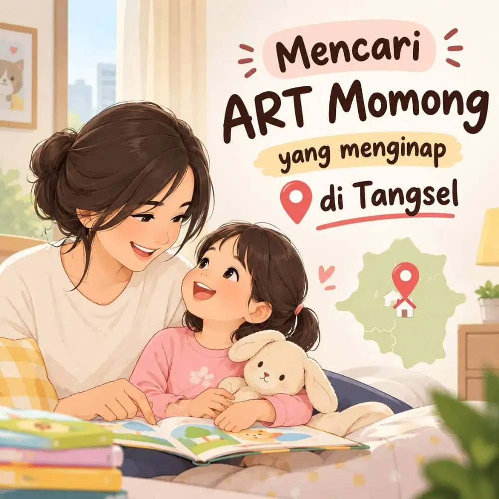 DICARI ART MOMONG MENGINAP UNTUK ANAK USIA 5 TAHUN [CIRENDEU, TANGSEL[