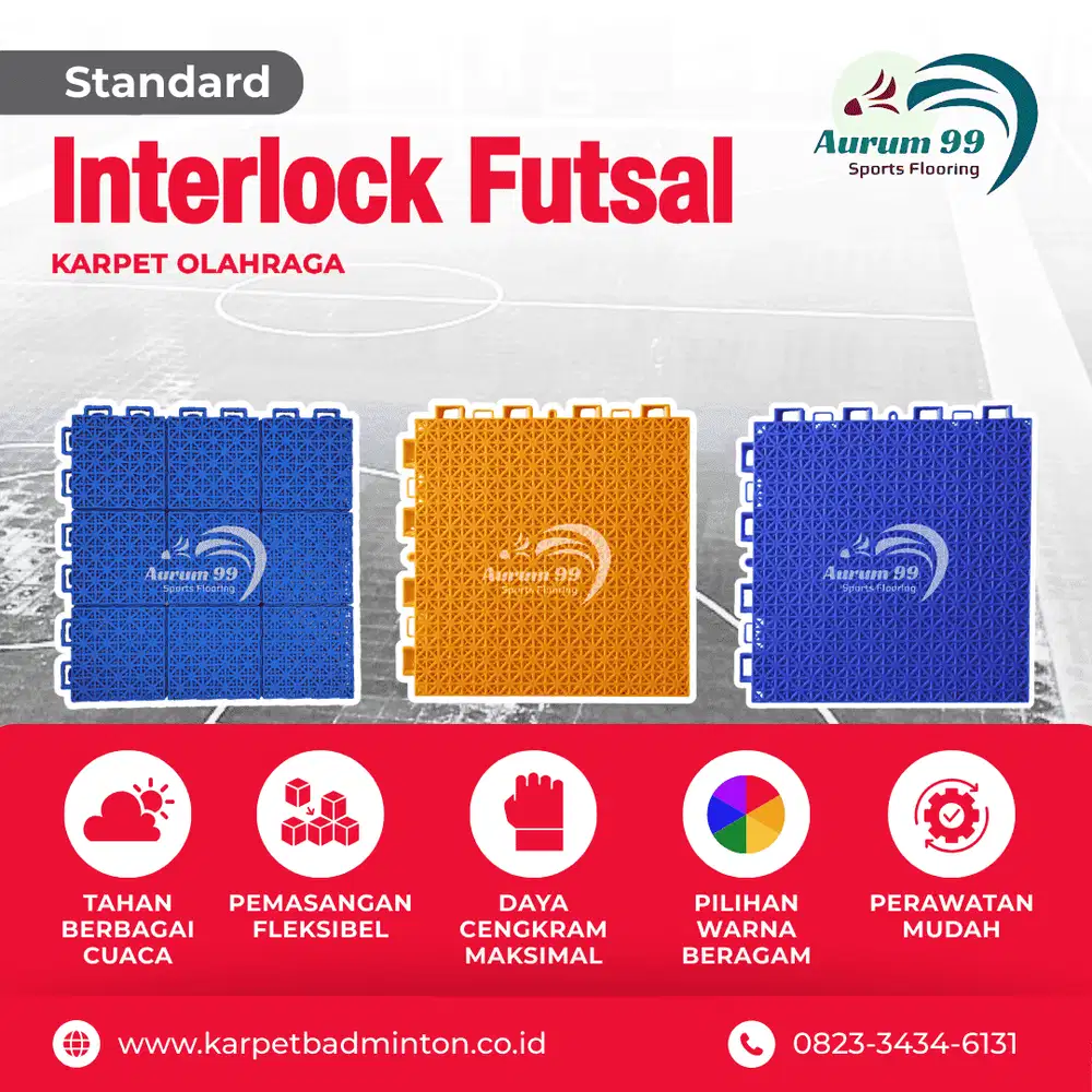 Lapangan Futsal - Interlock Futsal | Karpet Futsal (Standard)