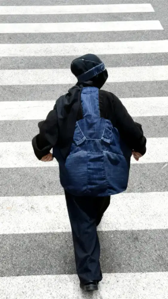 Oversize sweater denim + beludru