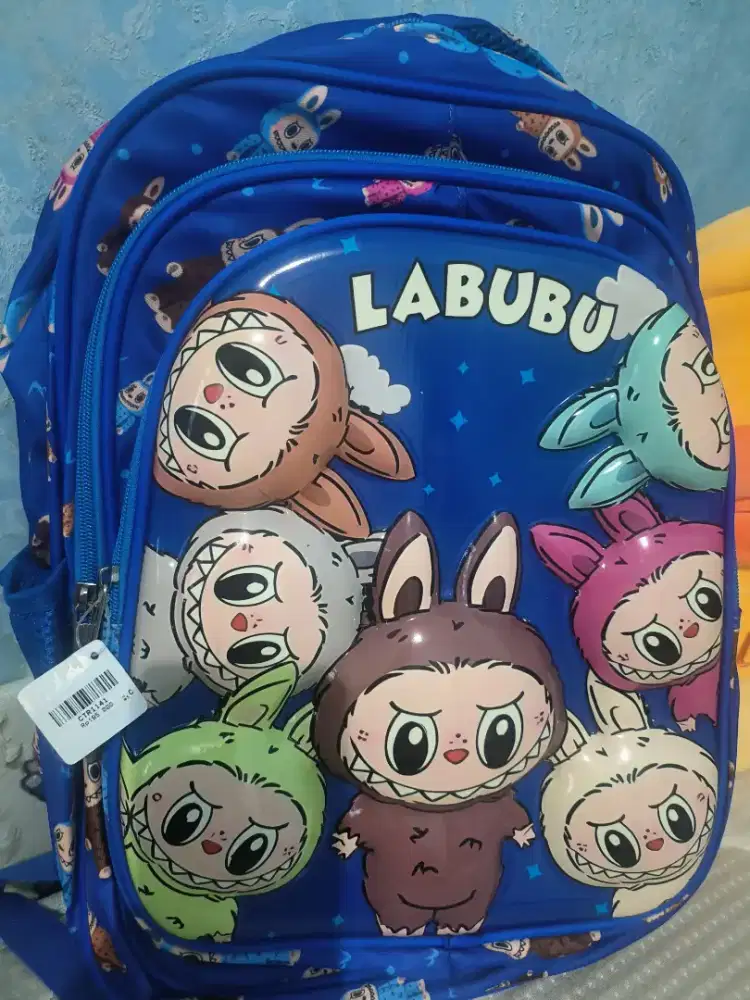 Tas sekolah anak kartun timbul