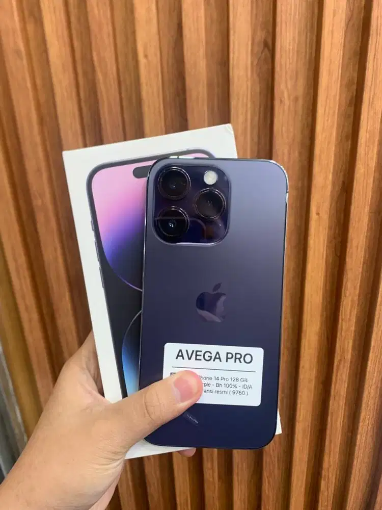 Second iphone 14 pro,128gb bh 100% purpel ex ibox