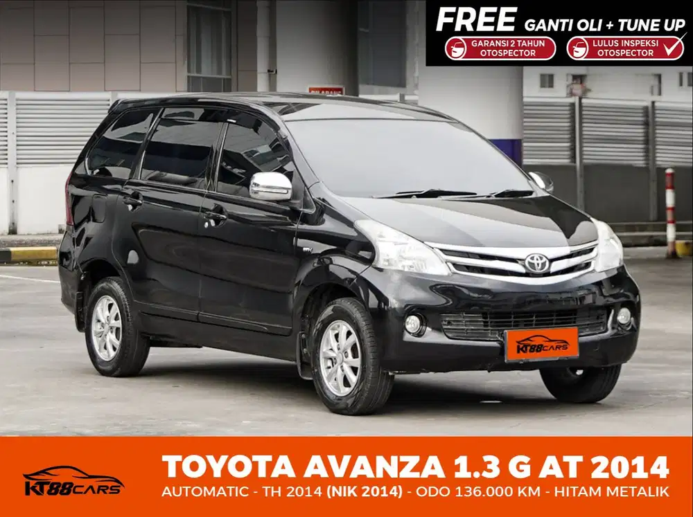 Record TOYOTA AVANZA G 1.3 AT 2014