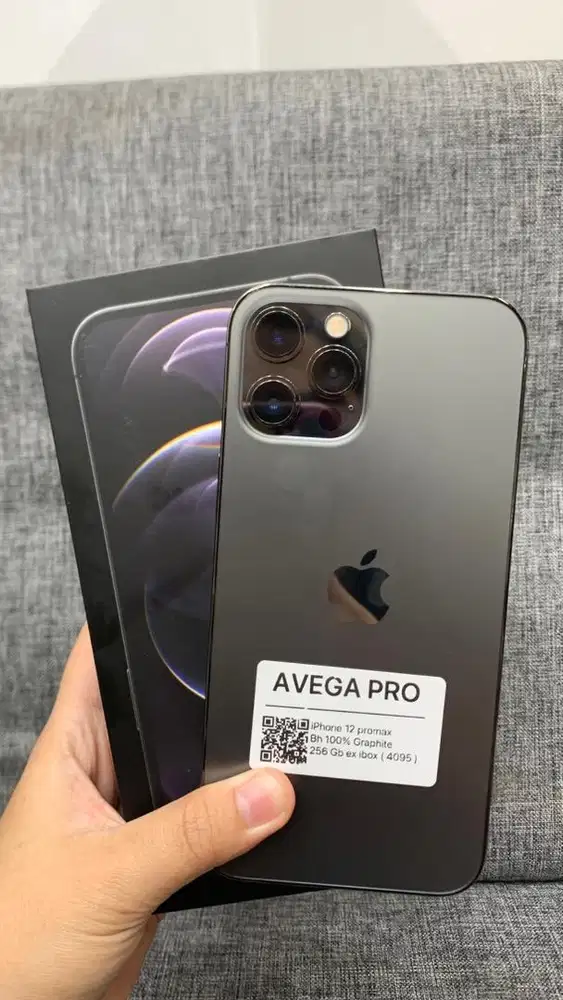 Second iphone 12 promax,graphite 256gb bh 100% ex ibox