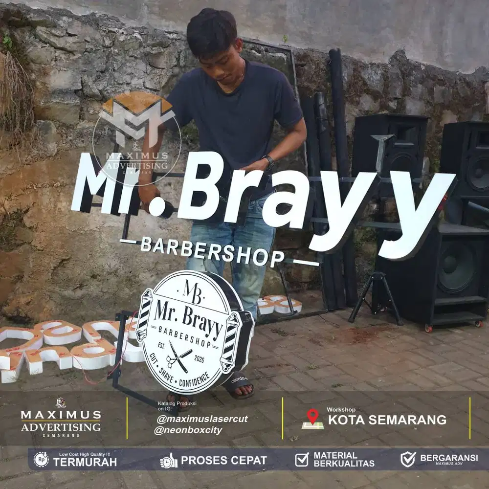 PROMO Termurah Huruf Timbul & Neonbox Akrilik Bebas Design