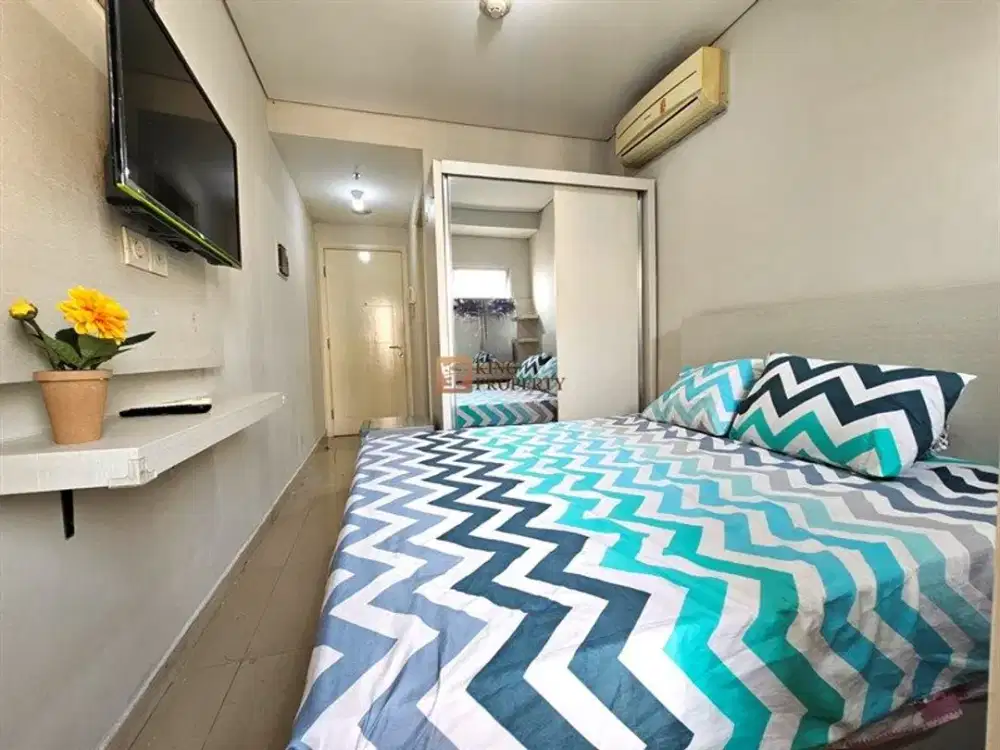 DISEWAKAN STUDIO MADISON PARK FULL FURNISHED – 18 m², CITY VIEW, DEKAT CENTRAL PARK, TRISAKTI & UNTAR JAKARTA BARAT