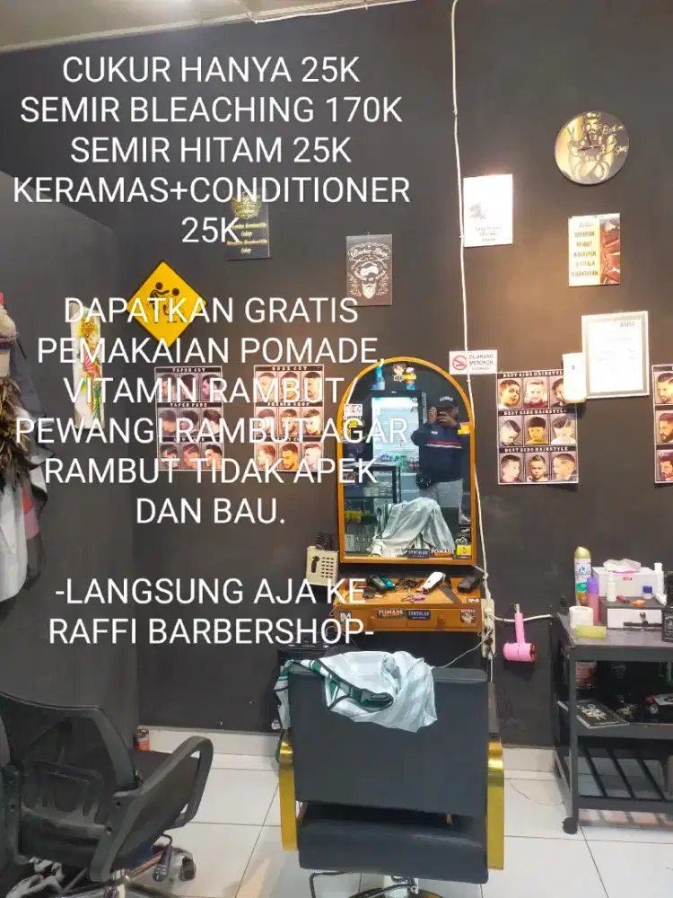 DI CARI TUKANG CUKUR UNTUK BARBERSHOP